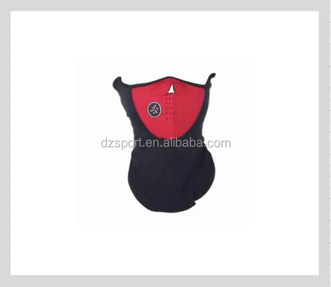 
Custom made Neoprene sport bike motorcycle face mask Windproof sports adjustable neoprene face ski mask with sublimation 