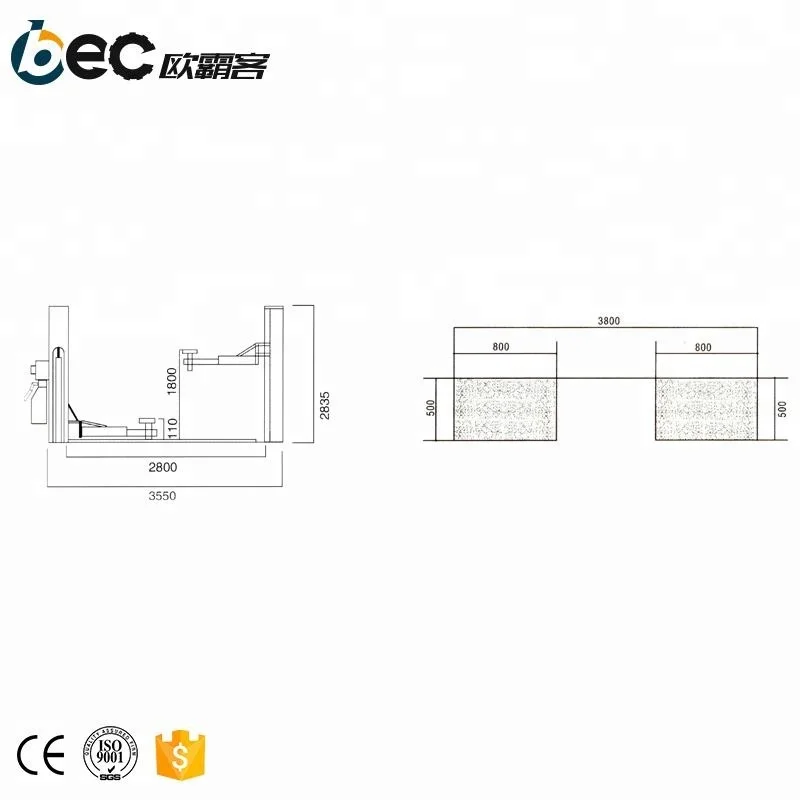 OBC-T4500 4.5T Two Post Used Hydraulic Car Lift