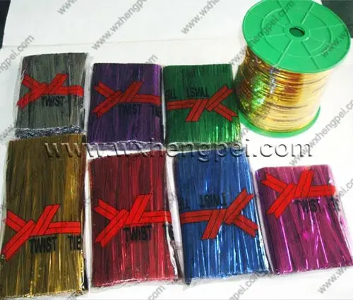 colorful twist ties for bread package/merry tie/twist ties roll
