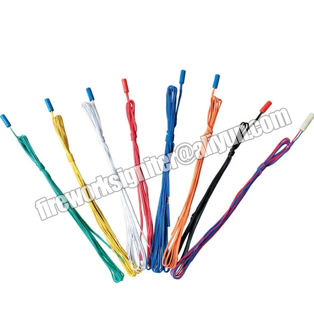 
 Регулируемый многоцветный воспламенитель фейерверка 1 м медная проволока фейерверк дисплей электрический воспламенитель для взрыва шахты эксплуатации драгоценных камней  