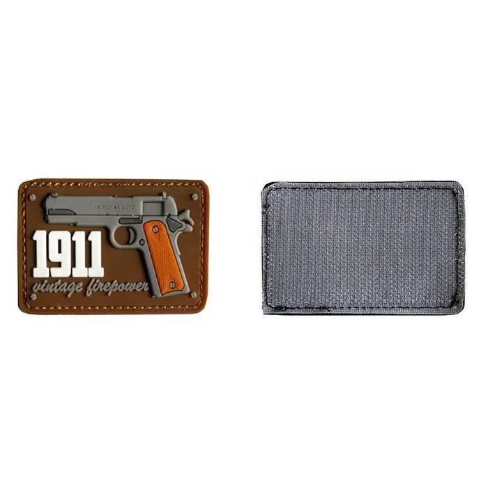 
High Quality Hook And Loop Fasteners Type Waterproof Style Custom Field Operation Garment 3D Pvc Rubber Patch 