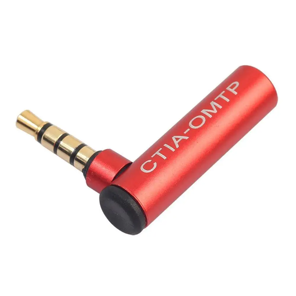 3.5mm Audio Right Angle 90 degree Adapter Connector Male to Female CTIA to OMTP Or  OMTP TO CTIA Converter