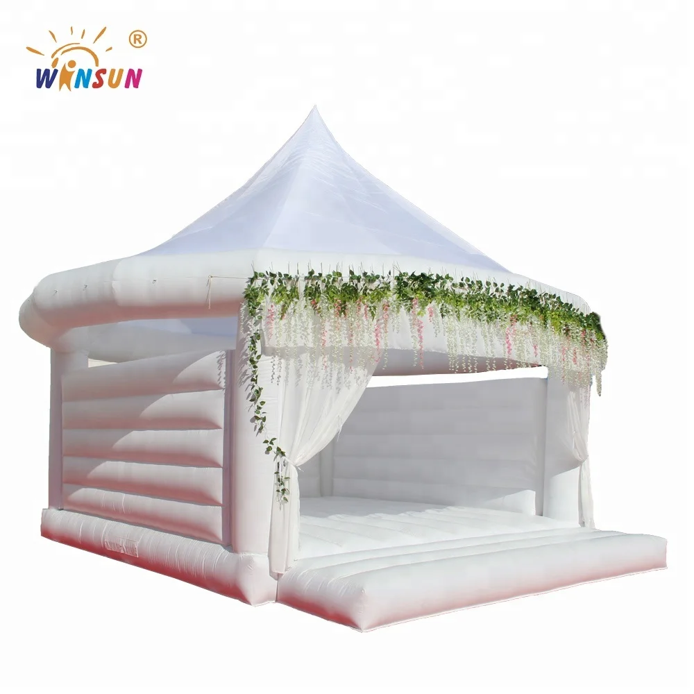 white inflatable wedding bouncy castle wedding bouncer wedding bouncy castle bounce house