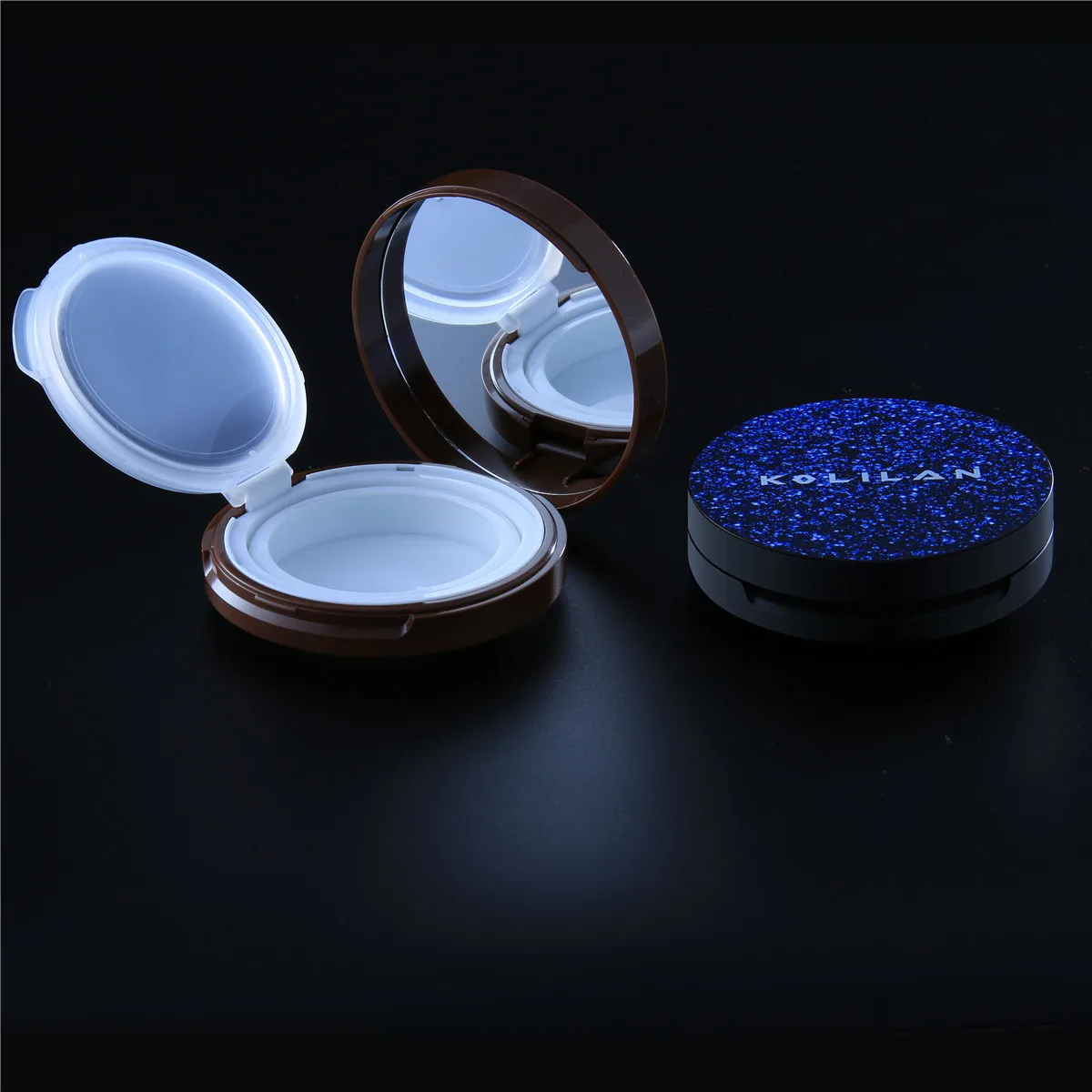 Cushion case spraying plastic compact powder box Air cushion powder case cosmetic packaging box wholesale