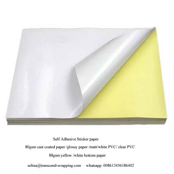 Self Adhesive Paper Sticker Paper