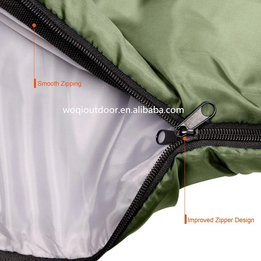 Woqi ultralight sleeping bag Compact Waterproof Windproof Envelope Style hiking camping sleeping bag