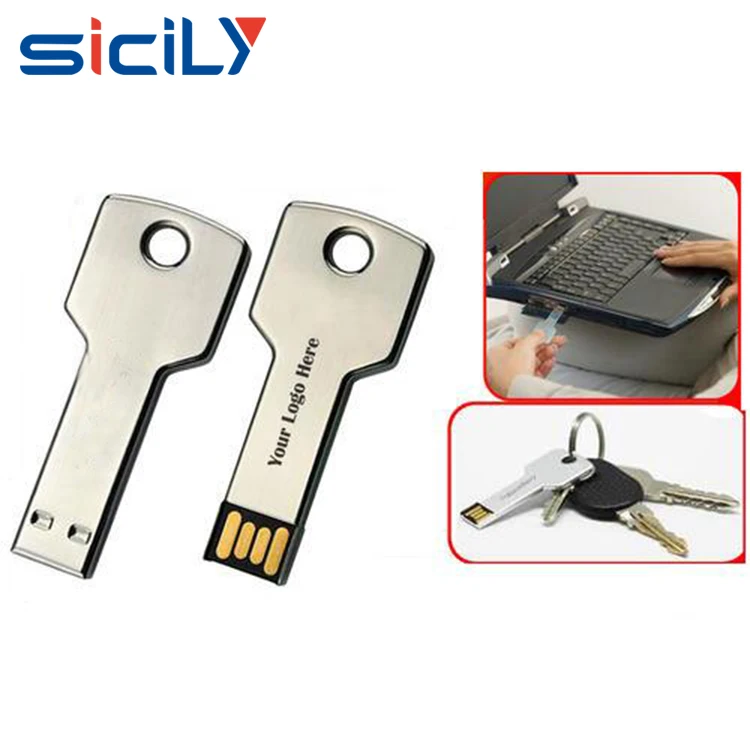 Pen Drive Colorful Metal Key Shape Pendrive 4GB 8GB USB Flash drive 16GB 32GB 64GB Memory Stick Portable U Disk(China (Mainland)