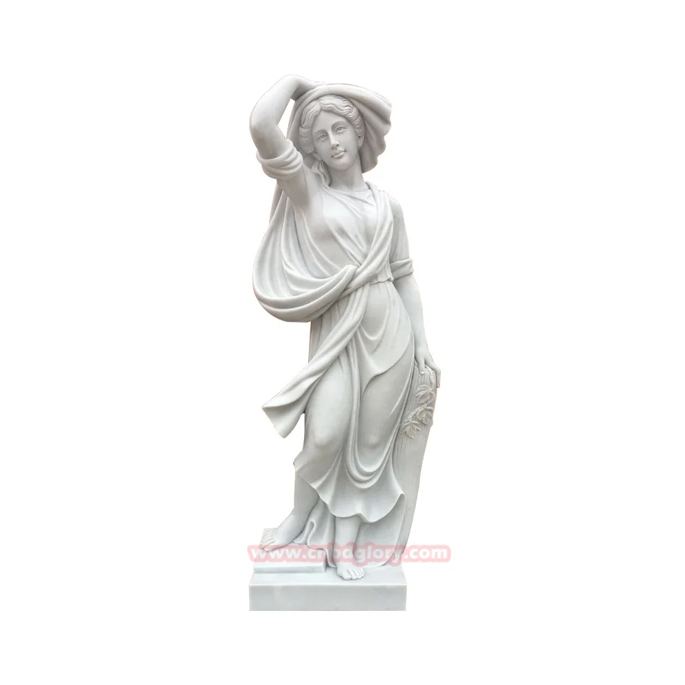 Outdoor Hotel Villa Garden Street Landscape decoration Design stone art Sculpture White Marble Four Seasons Goddess Statue