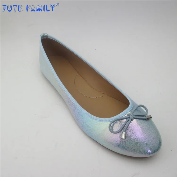 Wholesale Spring Summer PU Material Women Flats Ladies Ballet Casual Shoes