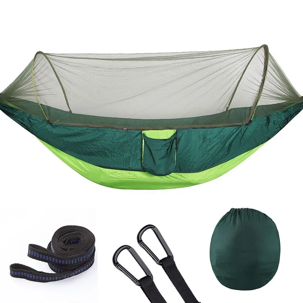 
Outdoor camping hammock with mosquito net nylon parachute material 250*120CM 