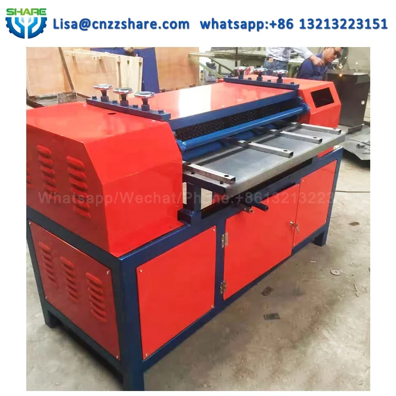 scrap radiator copper and aluminium recycling machine radiator separate stripping machine
