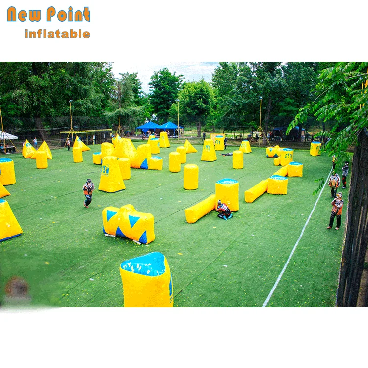 Guangzhou inflatable bunker area paintball inflatable field for adult