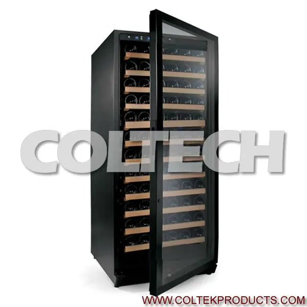 122 Бутылки электрический контроль один встроенный зона полный стеклянная дверь винный холодильник