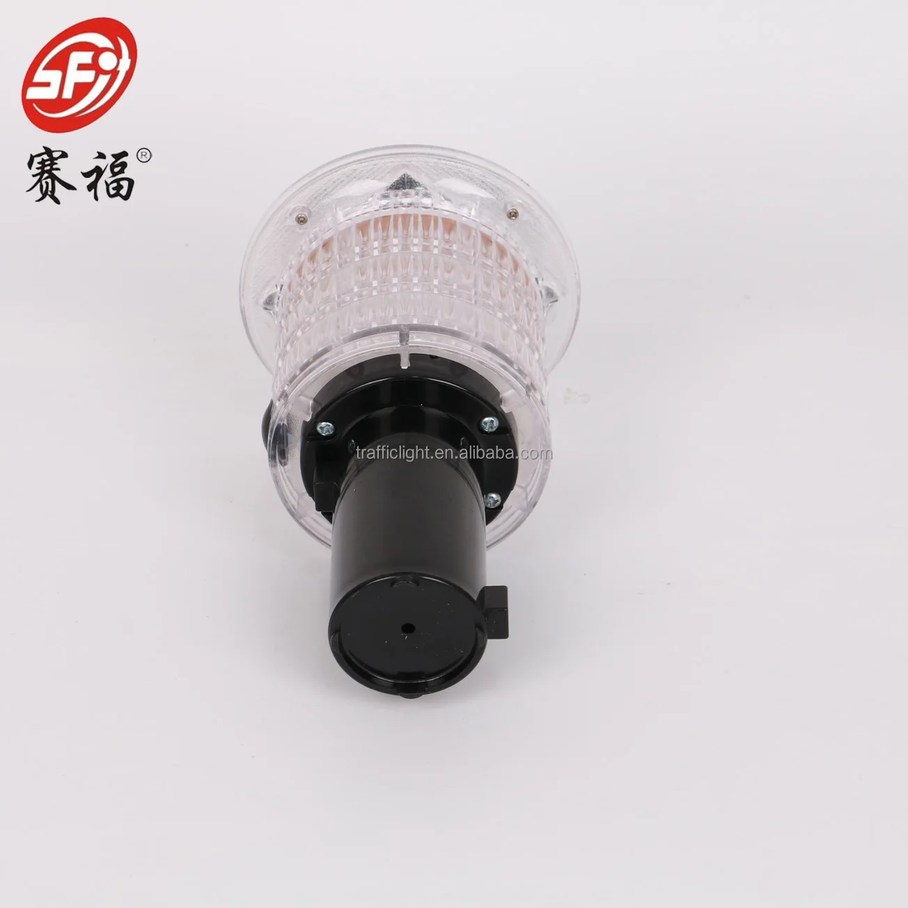 LED Solar Warning Light Flashing Red Traffic Indicator Light Barricade Lights