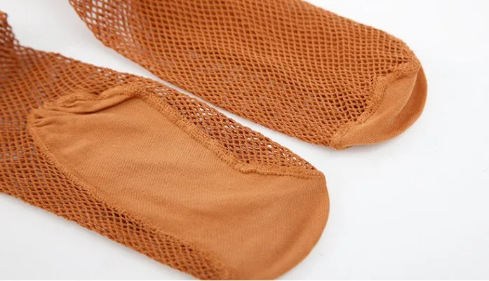 
Wholesale girls professional tan fishnet dance tights stockings 