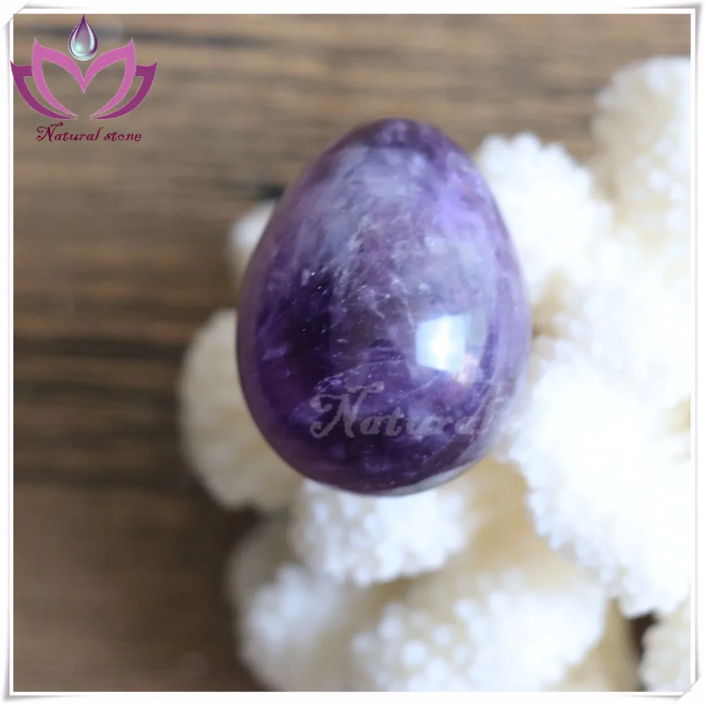 Yoga gemStone purple Quartz Yoni Egg - big sizes,sex therapy,5*4cm85g sexy handcrafts amethyst eggs