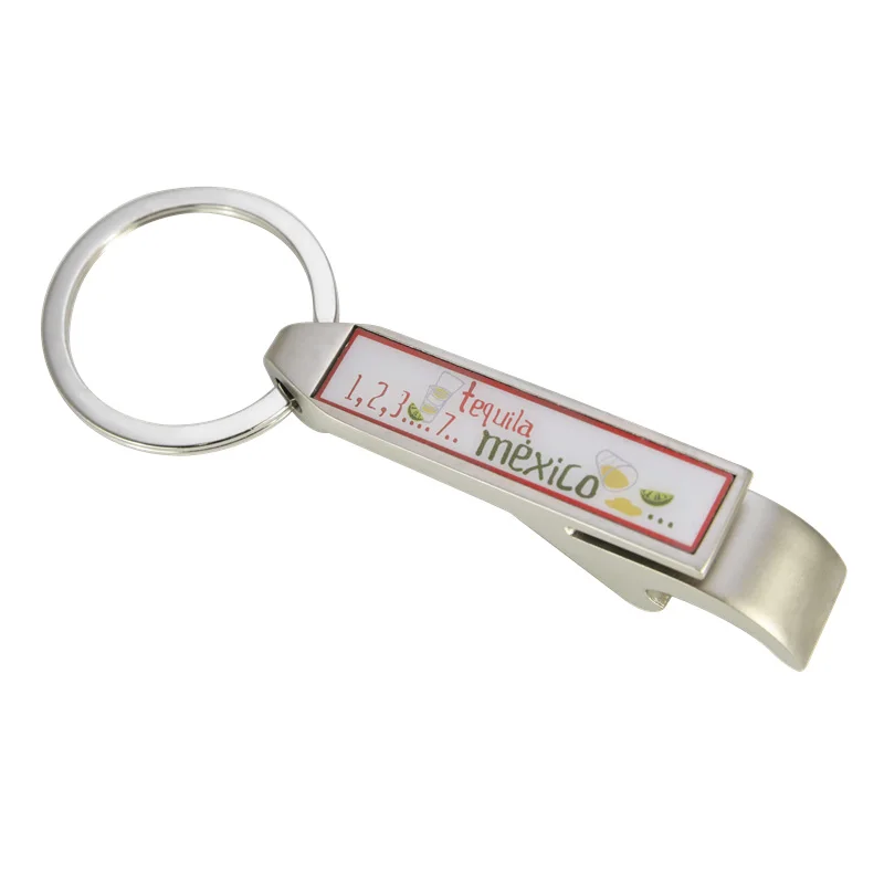 Оптовая продажа на заказ из цинкового сплава алюминиевый открывалка для бутылок брелок металлическая эмалированная открывалка для пива брелок