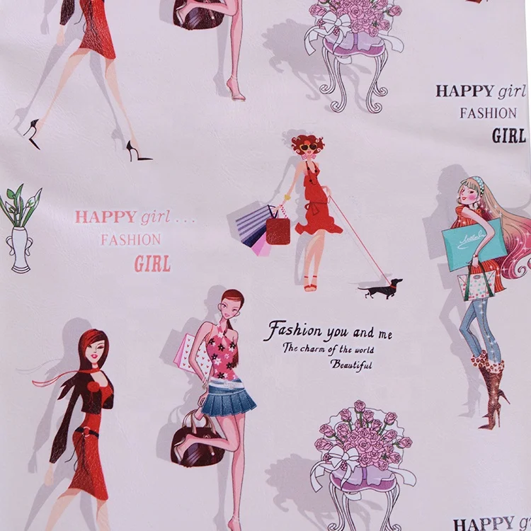  2019 г. Shaoxing оптовая продажа водонепроницаемая модная женская ткань из искусственной кожи с принтом и ПВХ покрытием 100% полиэстер