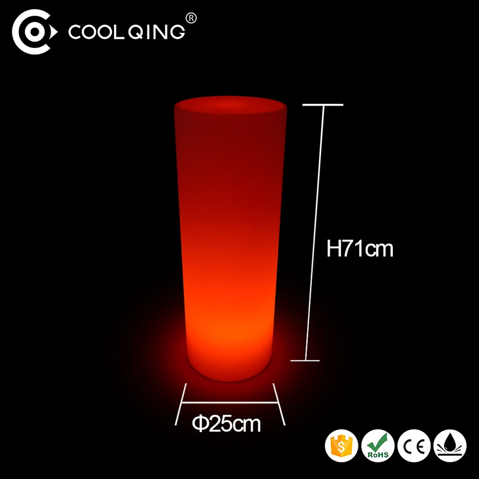 Outdoor Wedding Decoration Roman Pillar Plastic Illuminated Led Decorative Pillars with Remote Control