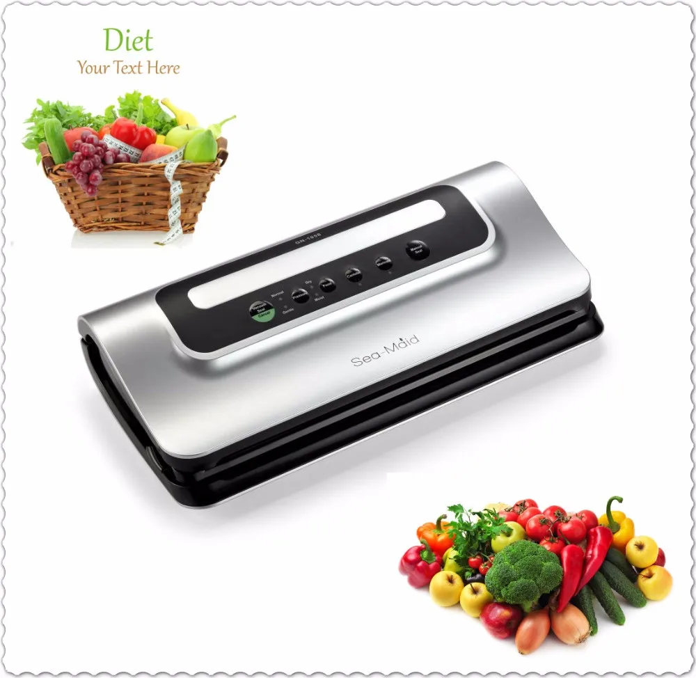 Sea-Maid Food packaging bag sealing wet/dry vacuum sealer machine for home use