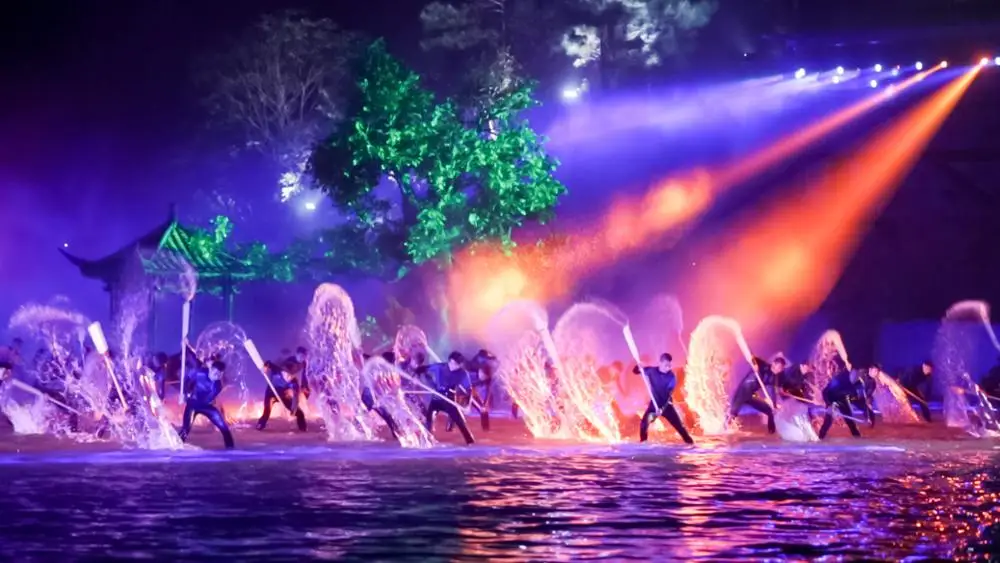 Celebration Show with LED, Laser and water Effects, Media celebration program