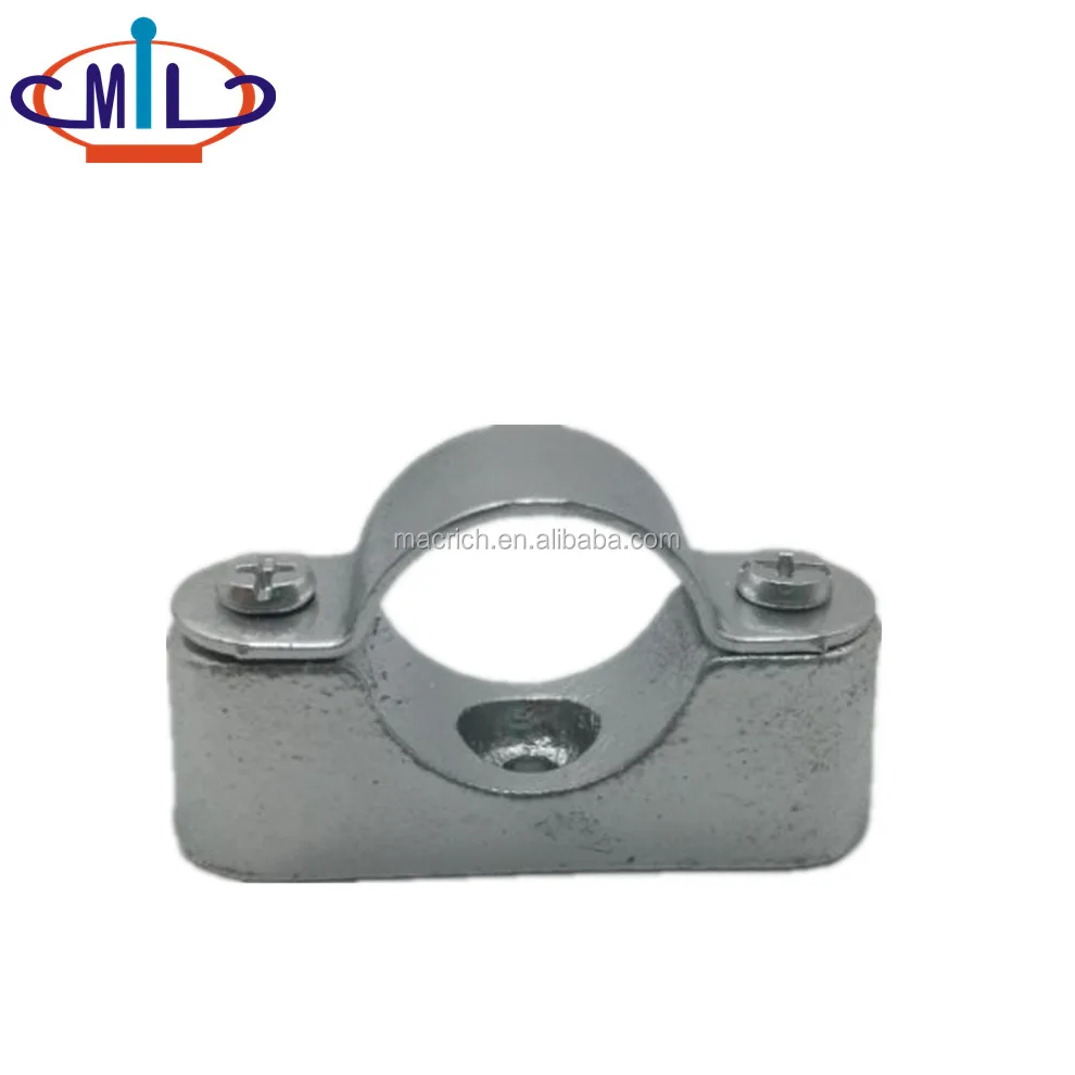 construction use galvanized cast malleable iron pipe saddle clamp