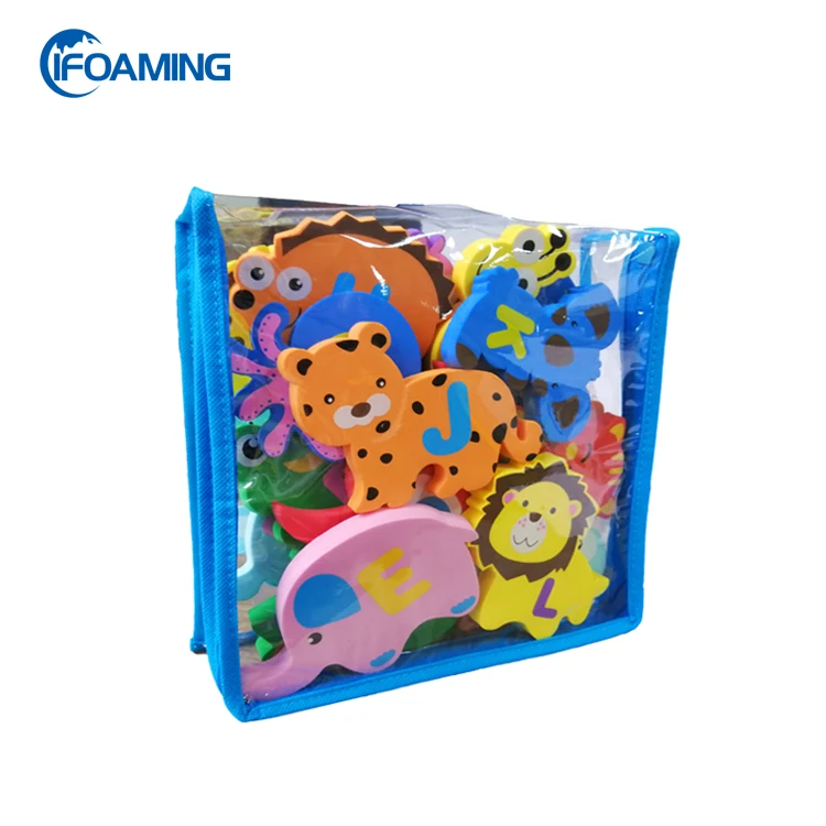 
Custom Animal Shape EVA Foam Bath Toys Educational Baby Toys for Kids 