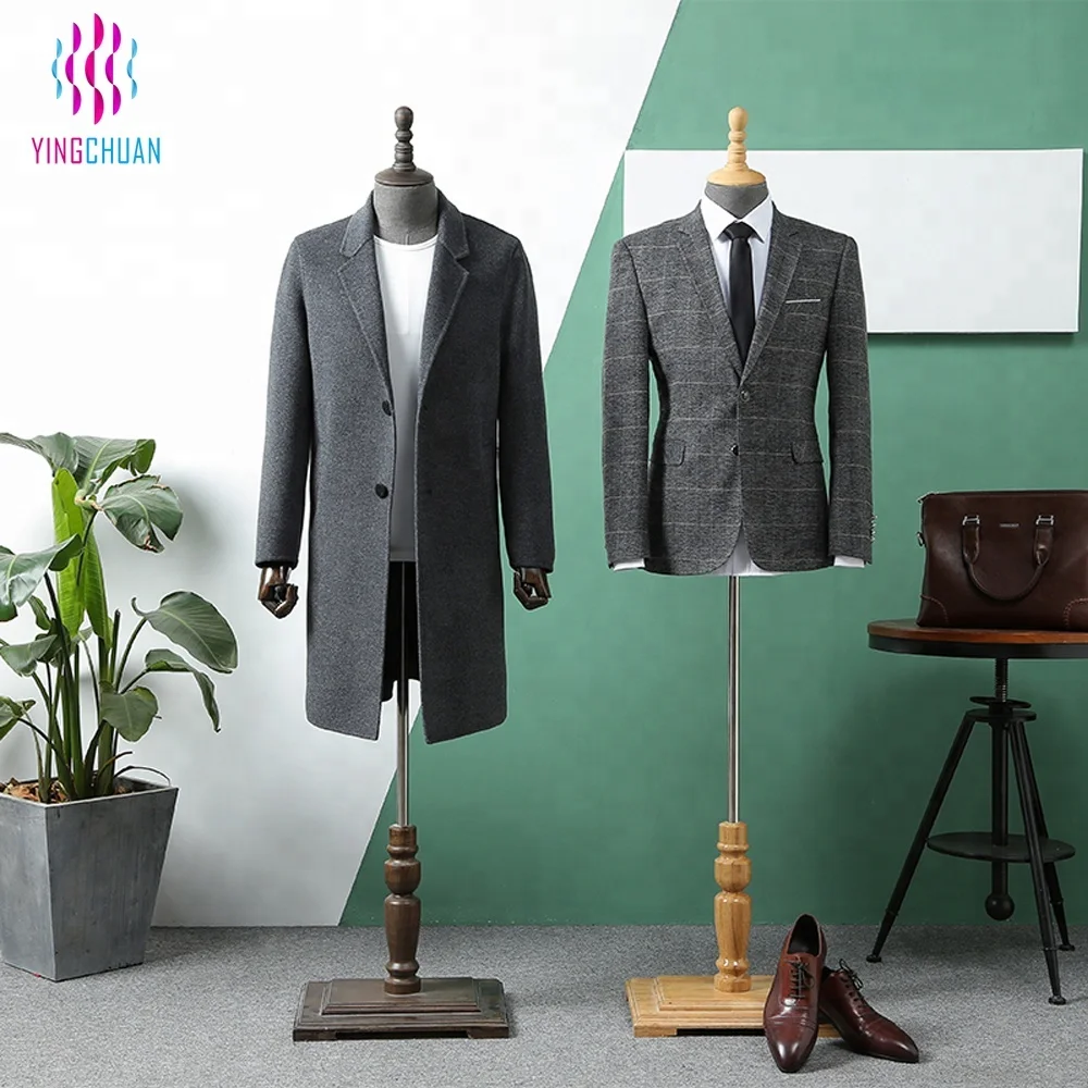 Male fashion fabric display mannequin for garment suit