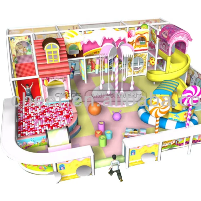 Развлечения для детей Крытый замок конфет парк развлечений