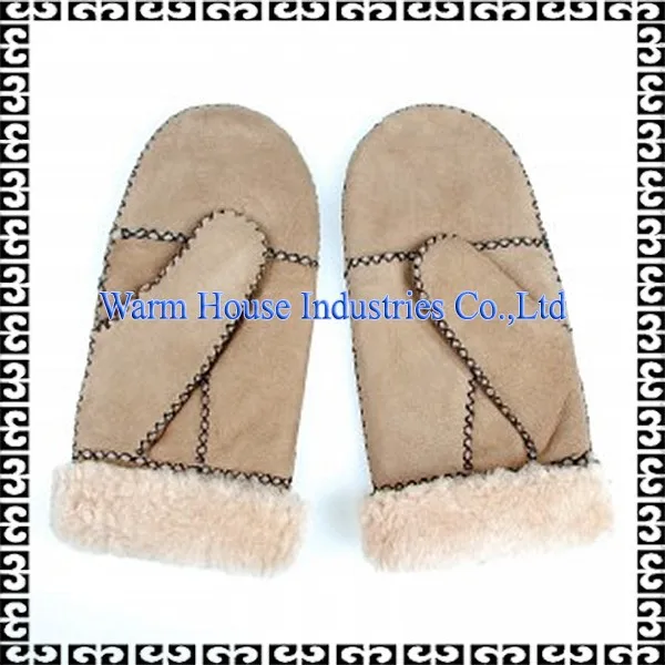 2015 овчины мода зимние перчатки, овчины меховой кожаные рукавицы, дешевые зимние перчатки