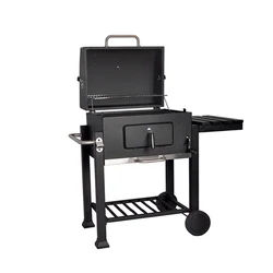 SEJR Outdoor Large Charcoal BBQ Barbecue Grill Meat Smoker 83.5x71.5x108.5cm