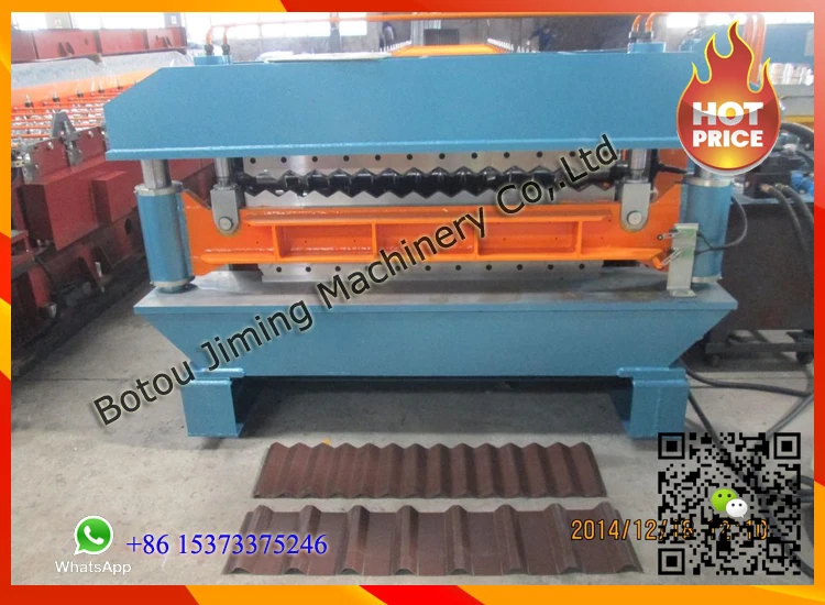 Ukraine Style Doble Deck Glazed Tile And Trapezoidal Roll Forming Machine