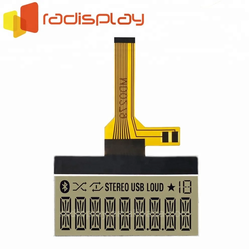 Custom Fpc Flexible 7 Segment COG  Lcd Display Module