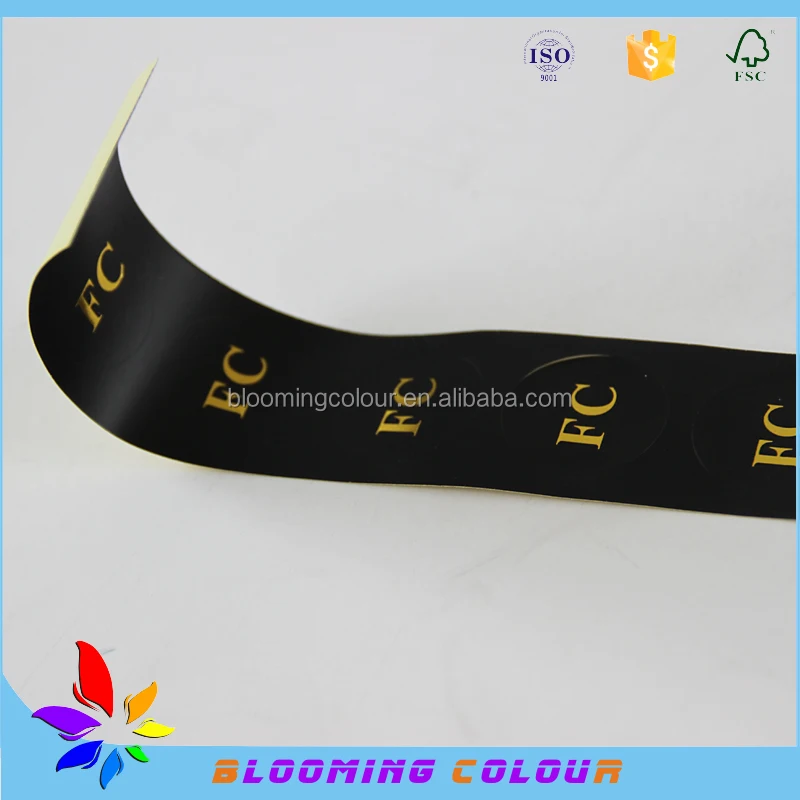 Customized self adhesive label sticker wholesale/permanent sticker private label