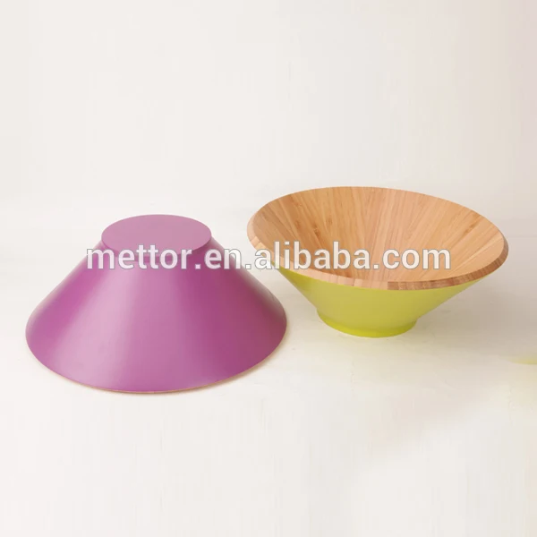 Super high safety acacia wood food salad bowl set