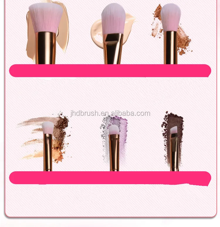 
8pcs high quality cosmetics brushes with cosmetics case for makeup kits 