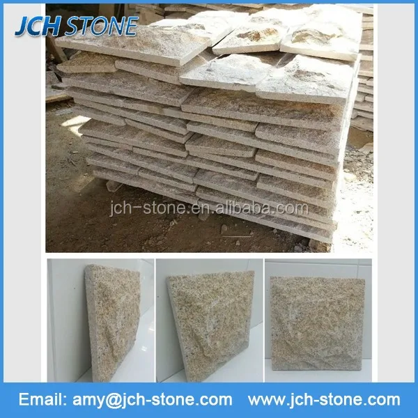  Гранитный настенный камень желтый гранит китайский гранитный
