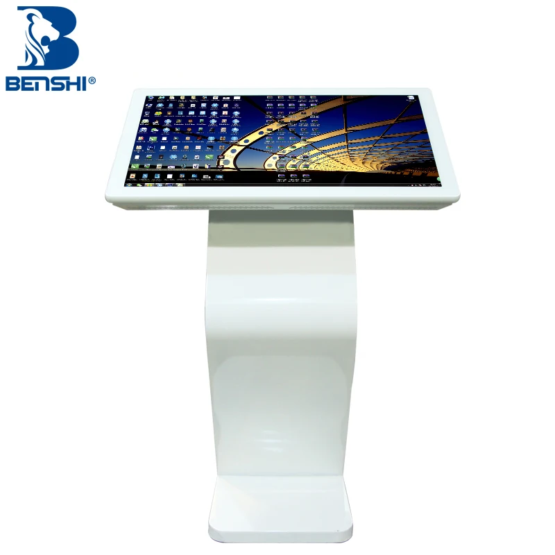 
floor stand lcd advertising display 32 inch all in one pc tv digital display signage 