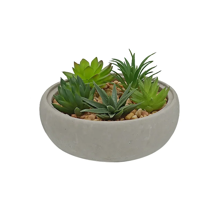 
Custom handmade small succulent flower pot stone bowl flower pot 