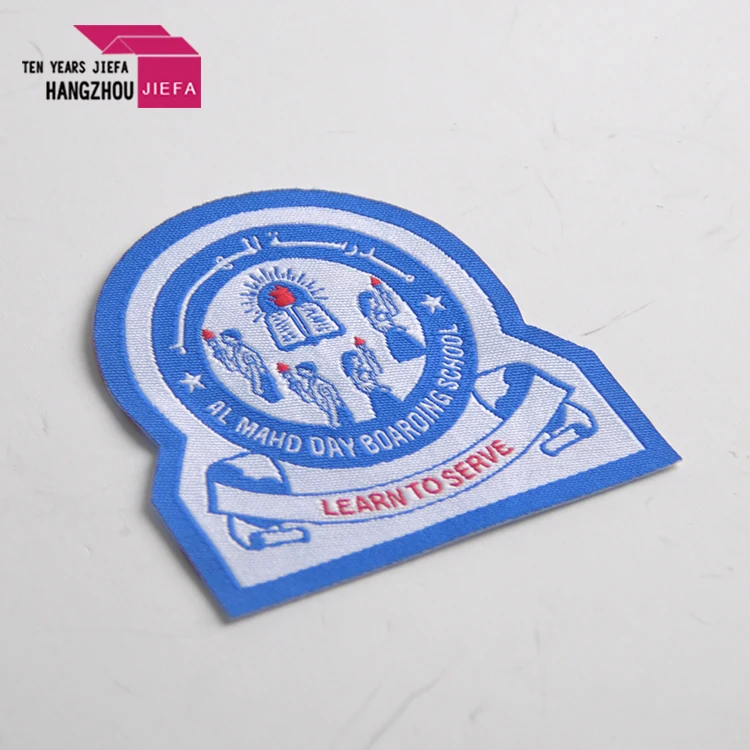 Factory Price Custom Brand Logo Woven Iron on Patches for Clothing