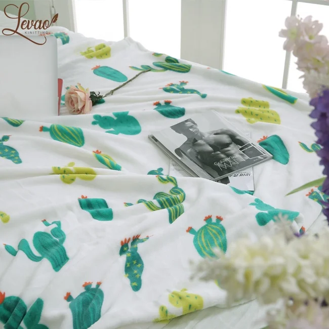 
Wholesale 100% polyester knit coral fleece throw blanket 