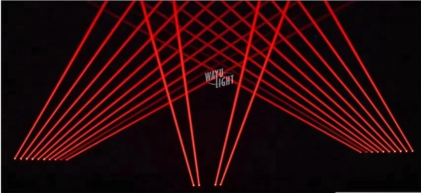 10 lens 2 in 1 laser+led beam array outdoor wedding bar disco stage light