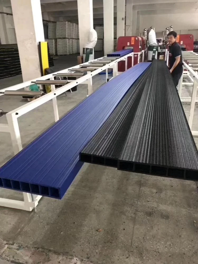 HDPE with recycle scrap Plastic ocean pedal panel extrusion machine line extruder