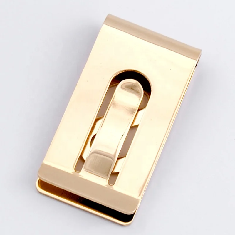 Latest design functional gold plating money clip
