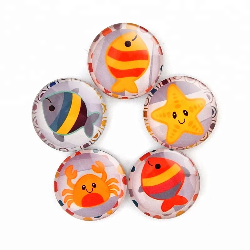 Luyun 3d Glass Fridge Magnet Customised Time Gem Fish Picture Country Magnets For Fridge