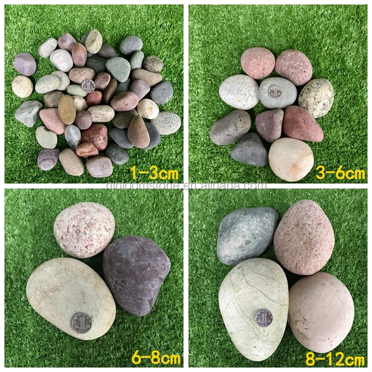 
Natural flat polished gravel pebble river stone for aquarium 