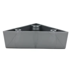 Tall Triangle Corner Plastic Sofa Legs In Silver Grey,sofa Leg Corner With Free Sample