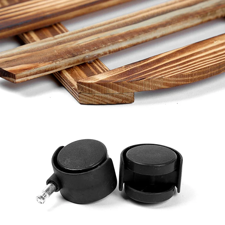 custom shape wooden plant pot tray with wheels