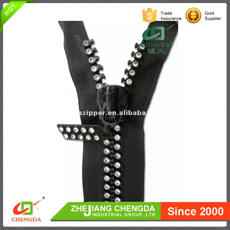  CHENGDA 2017 новый тип блестящие зубы из бриллиантов стразы молния