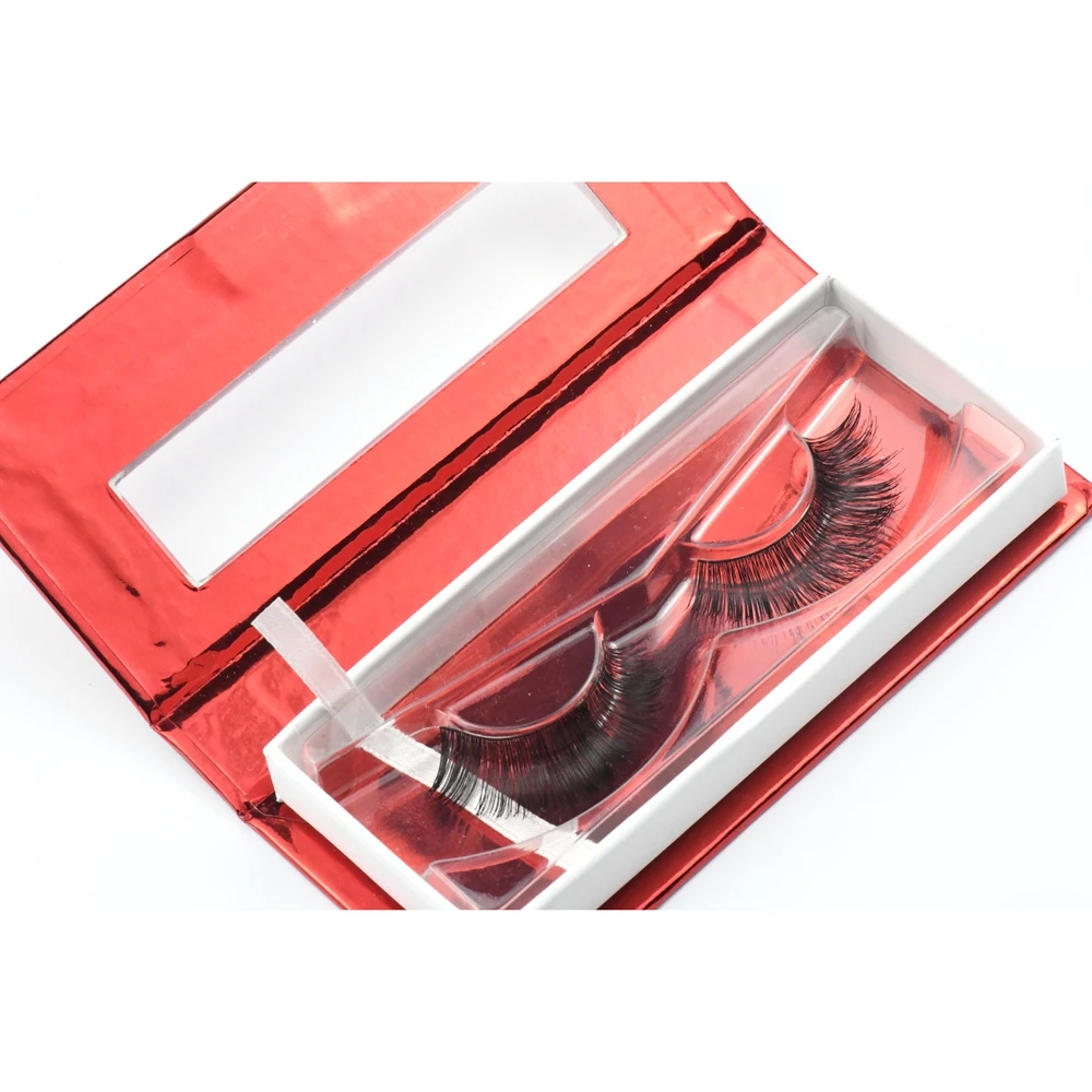 Faux mink eyelash and silk lashes with custom eyelash box